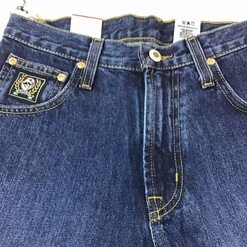 28x32 Cinch Black Label Dark Rinsed Relaxed Jeans - Picture 6 of 7